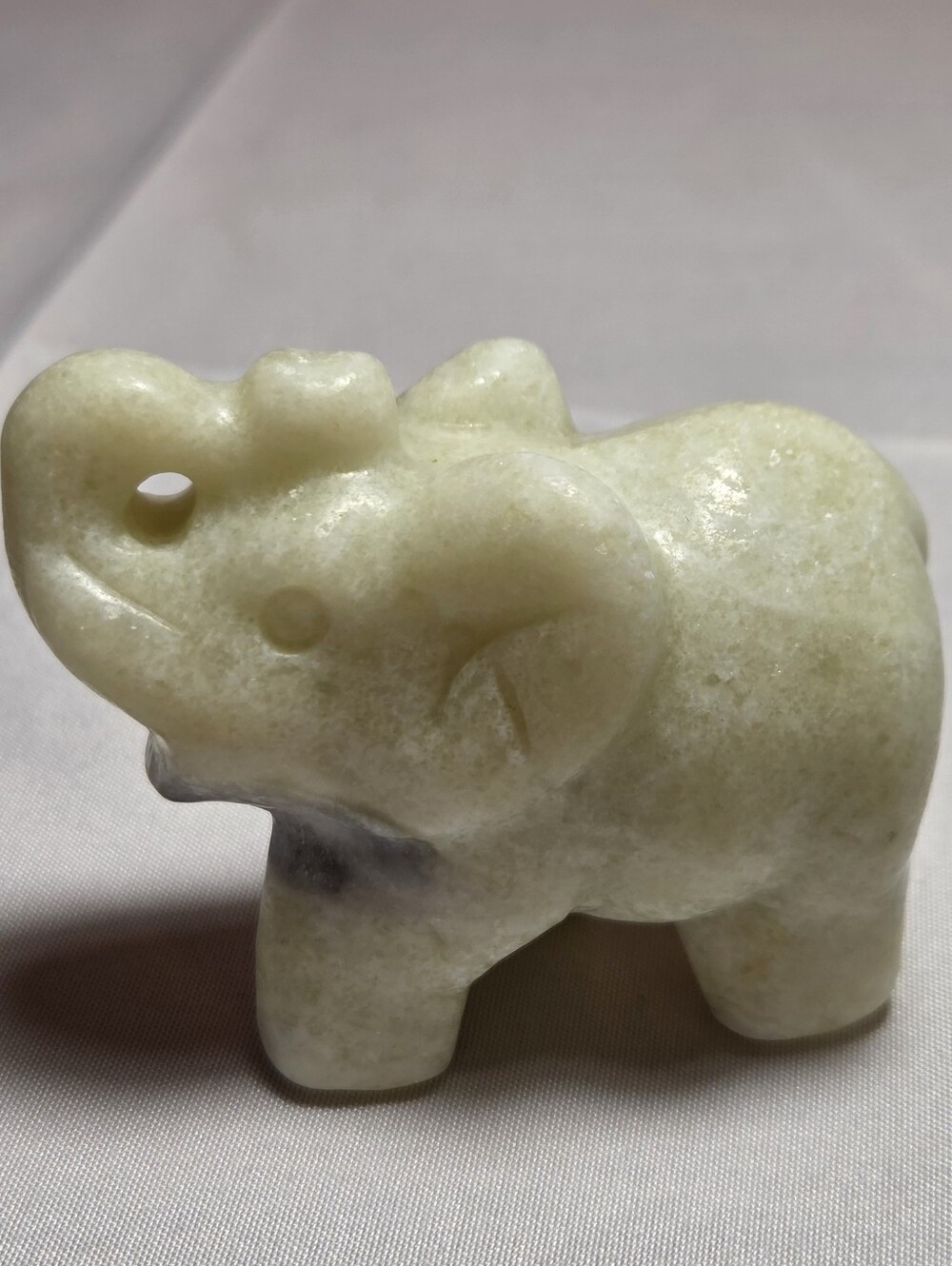 New Nephrite Jade Elephant 58.3mm Wide